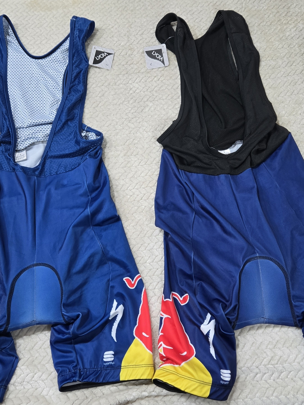 Sportful Red Bull Specialized Cycling Bib Shorts Men's Size Large - Bundle of 2